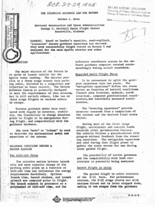 "The Iterative Guidance Law for Saturn."