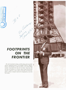 "Footprints on the Frontier."