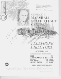 "George C. Marshall Space Flight Center Telephone Directory October, 1969."