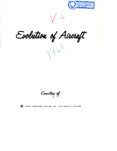 "Evolution of Aircraft."