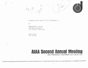 "Fabricating the Saturn S-IC Booster."