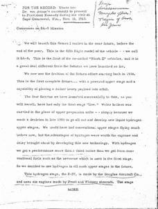 Comments on SA-5 mission.