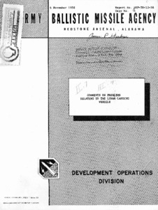 "Comments on Problems Relating to the Lunar-Landing Vehicle."