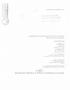 "Component Failure Effect on Systems: An Analytical Model".