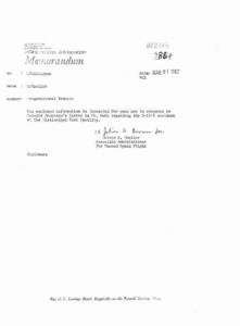 Congressional inquiry regarding the S-II-T accident at the Mississippi Test Facility : letter to the honorable Clinton P. Anderson, Committee on Aeronautical and Space Science, United States Senate from James E. Webb, Administrator.