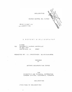 Spaceflight: DDC report bibliography.