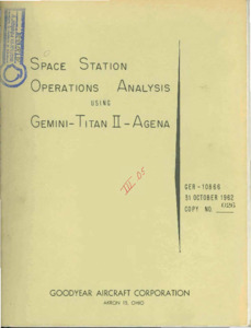 "Space Station operations analysis using Gemini-Titan II-Agena."