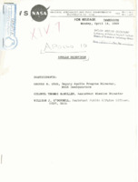 Briefing for Apollo 10.