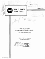 "Apollo/Saturn Guide for the Preparation of Specifications: Volume I of II Volumes."