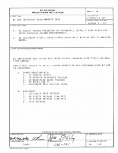 Catalog of launch vehicle tests Saturn V : Apollo/Saturn 502 : Volume 1, Section 16.