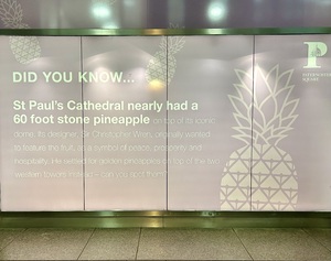 Information Board in London. 