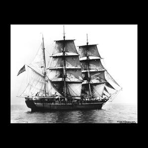 Bark Charles W. Morgan under sail