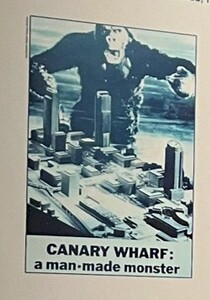 Political Cartoon Made Because of the Proposal to Turn Canary Warf into A Business District