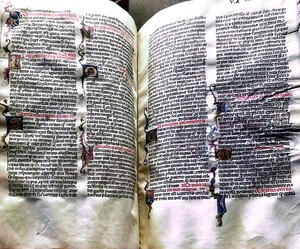 Open pages of Otia Imperialia codex