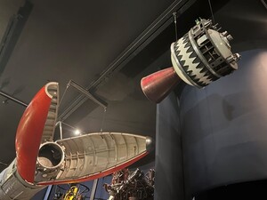 Pictured here is the Waxwing SRM (Solid Rocket Motor) that served the purpose as the third stage of the Black Arrow vehicle. Manufactured by Bristol Aerojet, a partnership itself between Bristol Aerospace Company and the American company Aerojet General (today one-half of notable solid rocket manufacturer Aerojet Rocketdyne, nice to see a good lineage!), there were just four of these made before the production line was shuttered along with the closure of the Black Arrow programme.