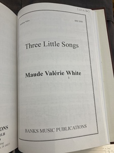 Three Little Songs : medium voice