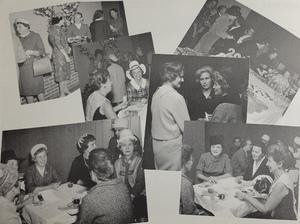 The German Rocket Wives enjoy a meal and socializing at the Ft. Bliss 1963 reunion. 