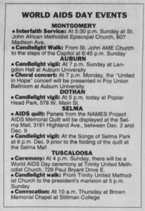 World AIDS Day Events - The Montgomery Advertiser