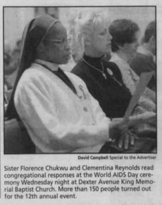 Interfaith Service Photo for World AIDS Day from The Montgomery Advertiser