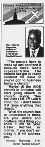 What Pastors are Saying - Anniston Star 1992