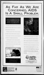 AIDS is a Small Problem - Birmingham Post Herald