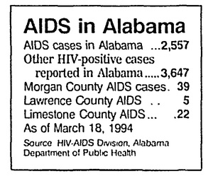 AIDS in Alabama in 1994, Decatur Daily