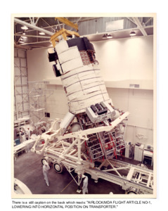 External Views of Skylab Habitat and Skylab Airlock.
