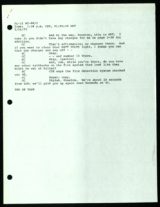 "SL-II MC-88/2 Time: 1:34 p.m. CDT, 1:05:34 GET 5/26/73" - "SL-II MC-96/1 Time: 15:13 p.m. CDT 1:07:13 GET 5/26/73."