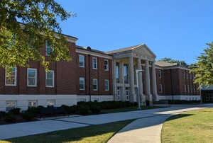 View of Morton Hall front entrance.
