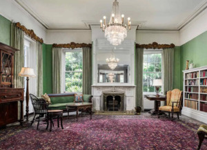 A recent photo of the Beirne House library 