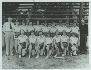 Dr. Peppers (Pepperettes) Fastpitch Softball Team, 1939.