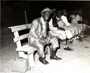 Negro League Baseball Players Ted Rasberry, Sam Allen, and Eugene Scruggs