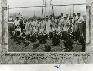 Lowe Mill Cloth Dept.