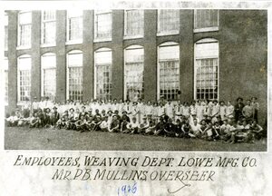 Lowe Mill Weaving Dept.