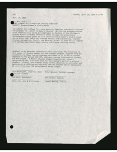 CAHS Curriculum Advisory Committee Approval