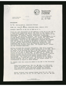 "Addition of WS 200 to GER for B. A."