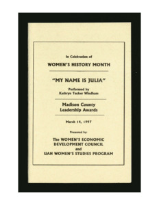 "My Name is Julia" pamphlet