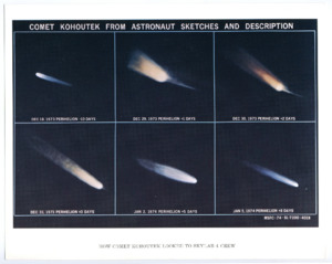 "HOW COMET KOHOUTEK LOOKED TO SKYLAB 4 CREW."