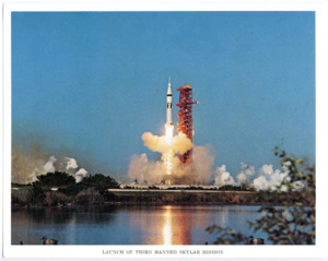 "LAUNCH OF THIRD MANNED SKYLAB MISSION."