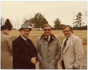 Group of engineers at the Redstone Test Stand.