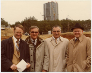 Group of engineers at the Redstone Test Stand.