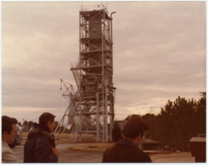 View of a test stand at Redstone Arsenal.