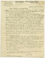 Letter from August Schulze in Aberdeen, Maryland to Trude and Erika Schulze in Landshut, Bavaria, Germany.