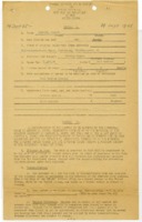 Special Contract for Employment of German Nationals with the War Department in the United States.