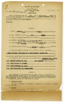 Contract for Employment of Foreign Nationals with the War Department of the United States.