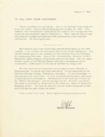 1963 Fort Bliss Old Timers Reunion booklet and letter.