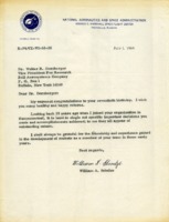 Correspondence between William A. Schulze in Huntsville, Alabama, and Walter Dornberger in Buffalo, New York.
