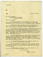 Letter to Oscar Goldsmith regarding the death of Ida B. Dallas and Goldsmith's response.