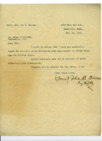 Correspondence between Ida B. Dallas and Oscar Goldsmith.