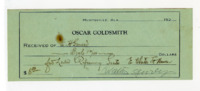 Receipt of payment from E. H. S.